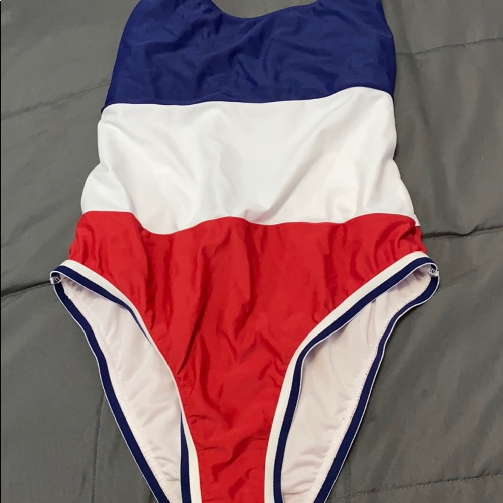 Red white and blue one piece